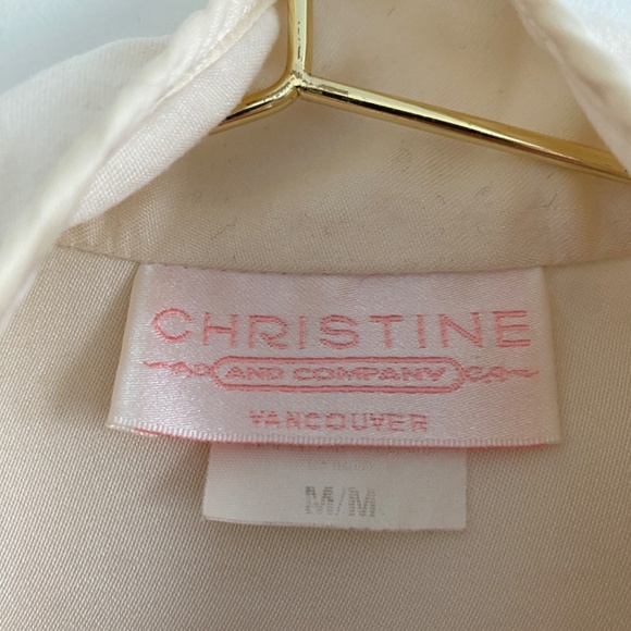 Christine Vancouver Silk Robe — Ivory (M, Late 80s–Early 90s) - Picture 10 of 10